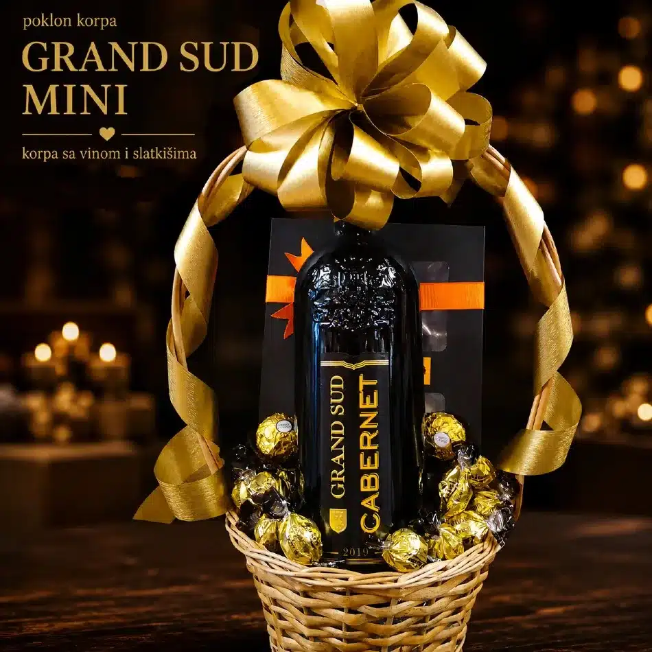poklon sa vinom i slatkišima do 5000 korpa grand sud mini