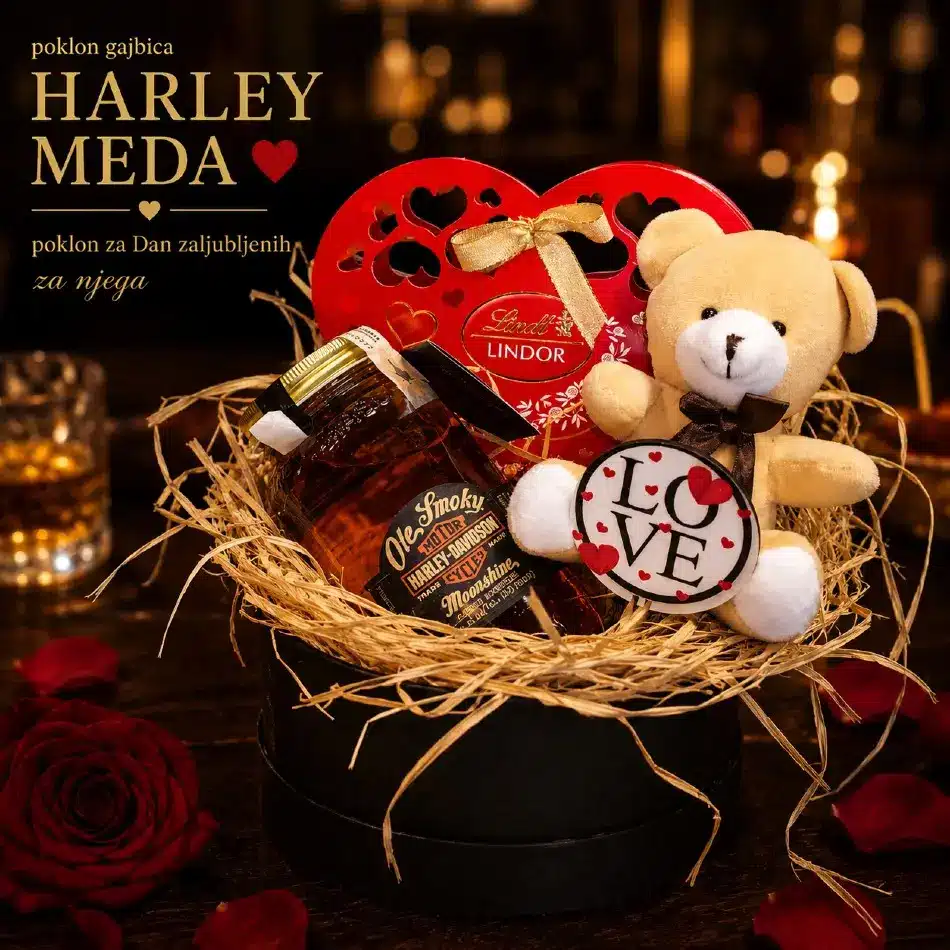 poklon za njega za dan zaljubljenih harley meda