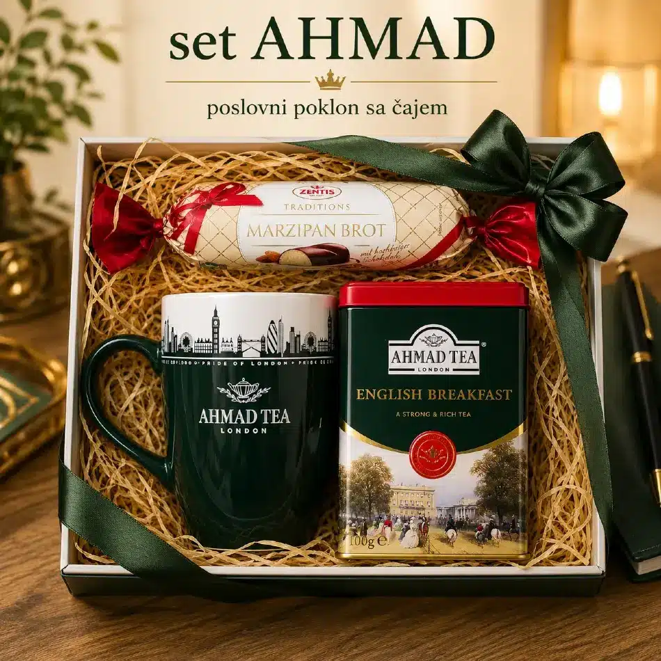 poslovni poklon sa čajem set ahmad