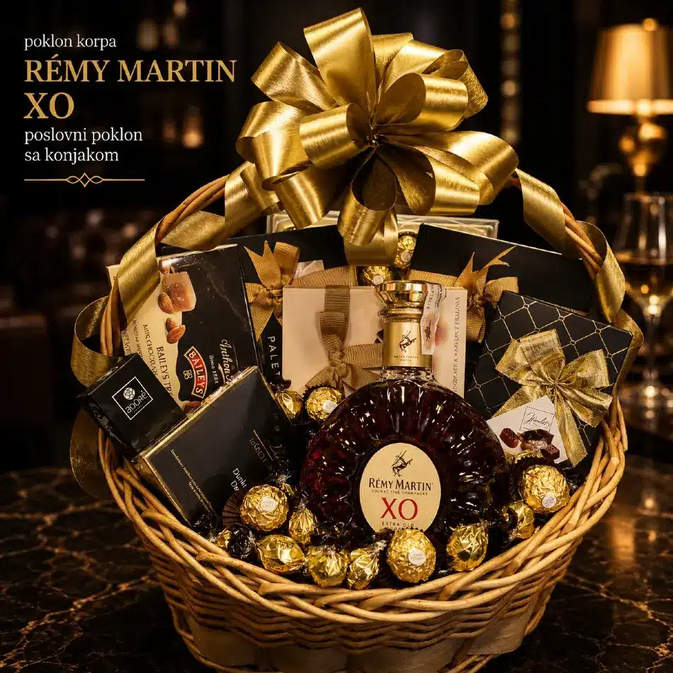 poslovni poklon sa konjakom remy martin xo