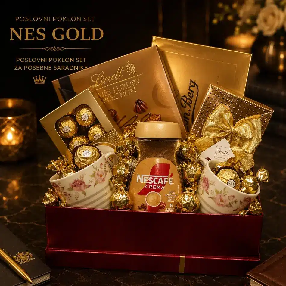poslovni poklon set nes gold