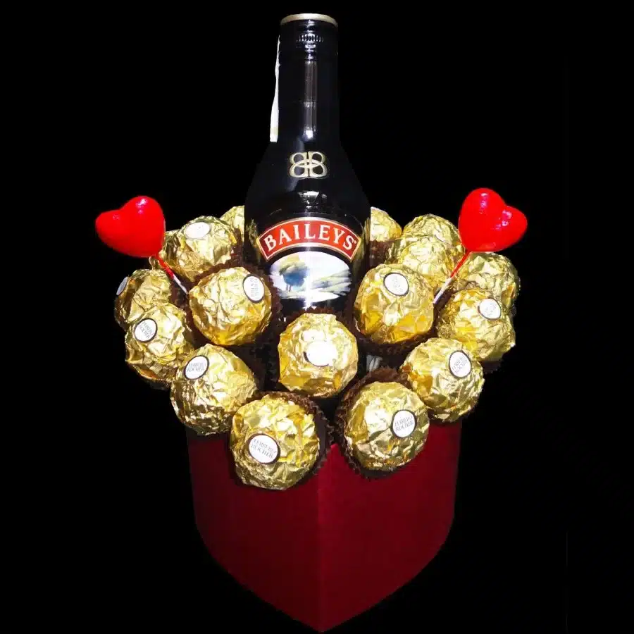 Ferrero buket Baileys sa likerom i Ferrero Rocher kuglama