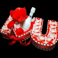 Kinder set I Love You sa Raffaellom, penušavim vinom i plišanim medom